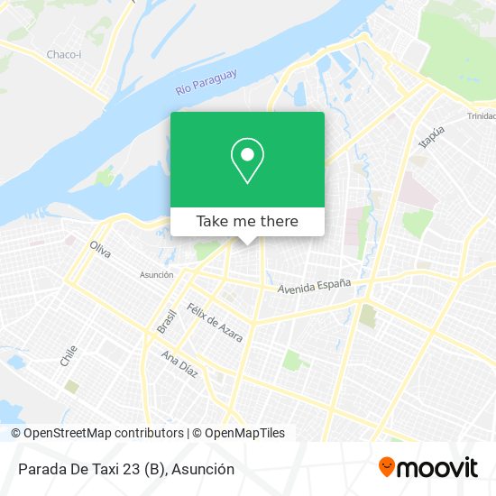 Mapa de Parada De Taxi 23 (B)
