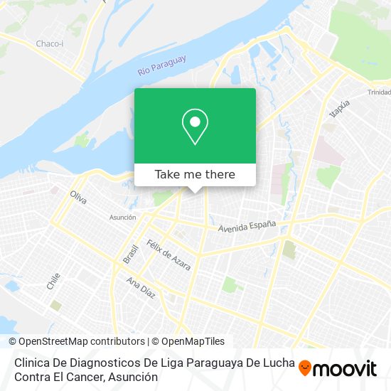 Clinica De Diagnosticos De  Liga Paraguaya De Lucha Contra El Cancer map