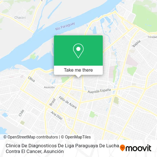 Clinica De Diagnosticos De  Liga Paraguaya De Lucha Contra El Cancer map