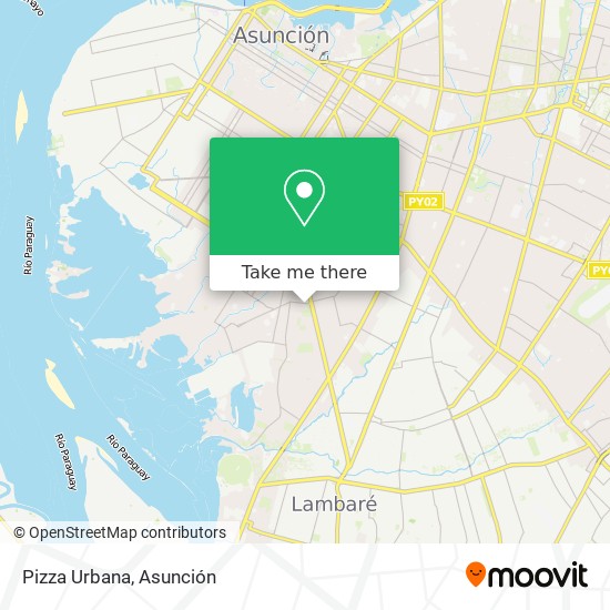 Pizza Urbana map