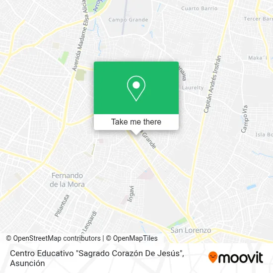 Mapa de Centro Educativo ""Sagrado Corazón De Jesús""