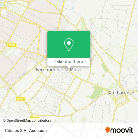 Cibeles S.A. map