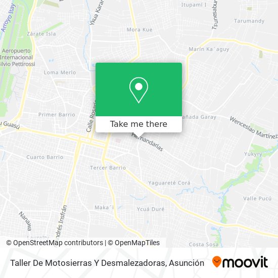 Taller De Motosierras Y Desmalezadoras map