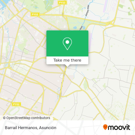 Barrail Hermanos map