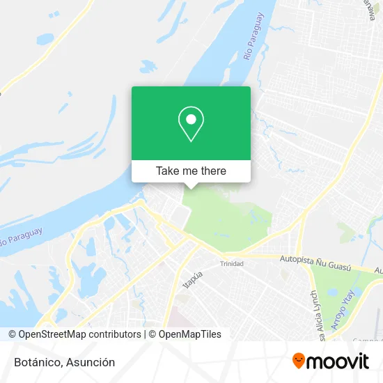 Botánico map