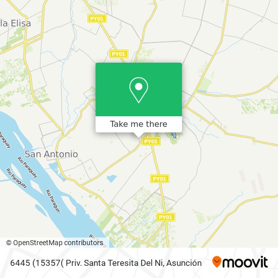 6445 (15357( Priv. Santa Teresita Del Ni map