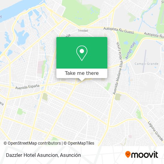 Dazzler Hotel Asuncion map