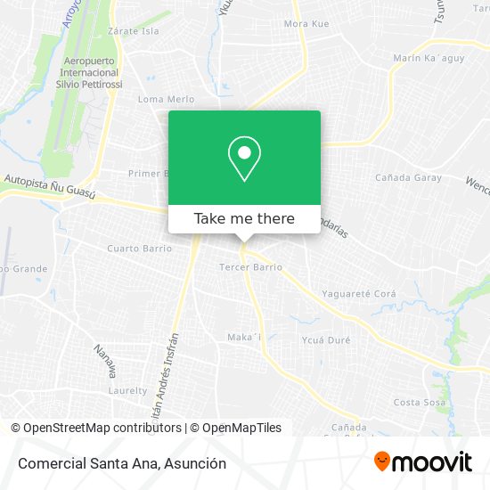 Comercial Santa Ana map