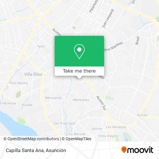 Mapa de Capilla Santa Ana