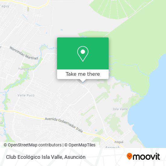 Club Ecológico Isla Valle map