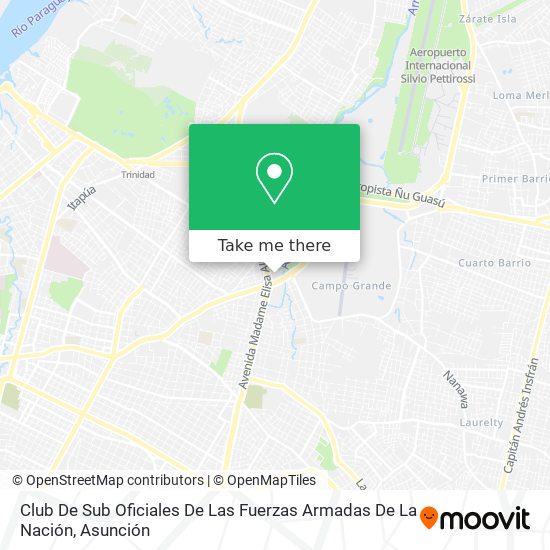 Club De Sub Oficiales De Las Fuerzas Armadas De La Nación map