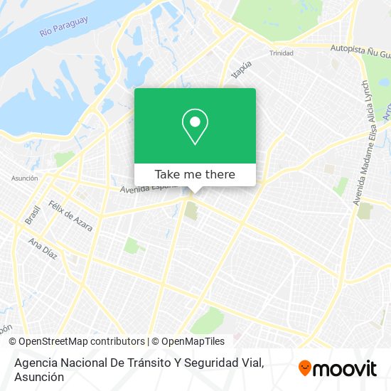 Agencia Nacional De Tránsito Y Seguridad Vial map