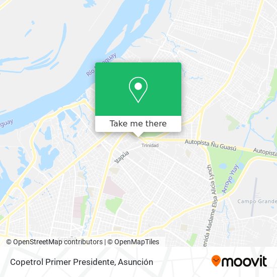 Copetrol Primer Presidente map