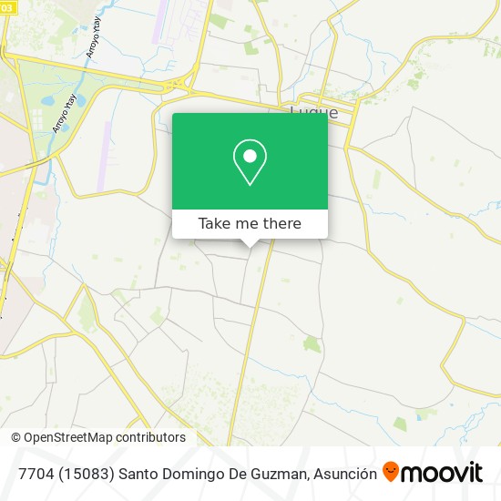 7704 (15083) Santo Domingo De Guzman map