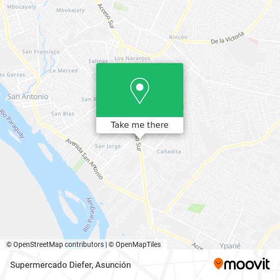 Mapa de Supermercado Diefer