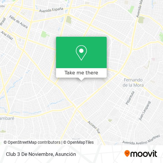 Club 3 De Noviembre map