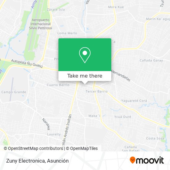 Zuny Electronica map