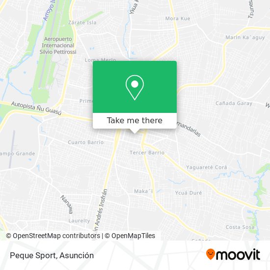 Peque Sport map