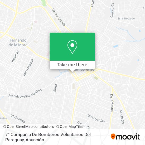7° Compañía De Bomberos Voluntarios Del Paraguay map