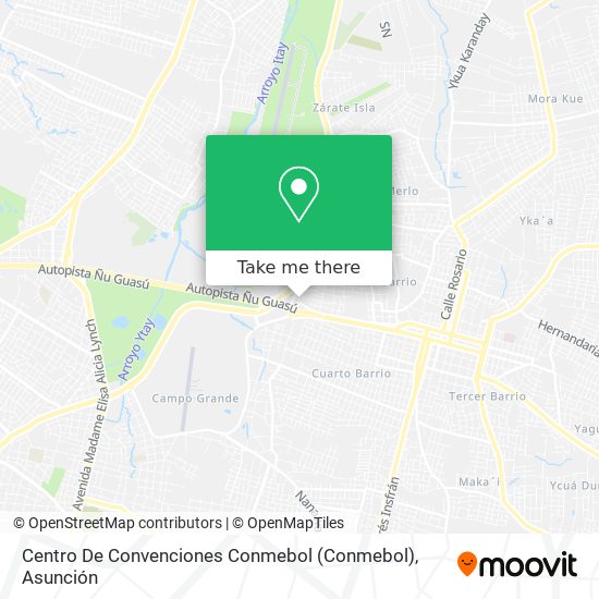 Centro De Convenciones Conmebol map