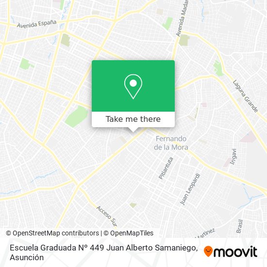 Escuela Graduada Nº 449 Juan Alberto Samaniego map