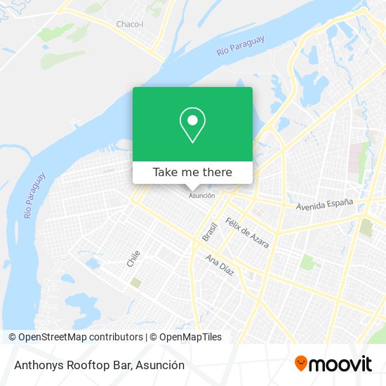 Anthonys Rooftop Bar map