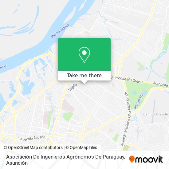 Asociación De Ingenieros Agrónomos De Paraguay map