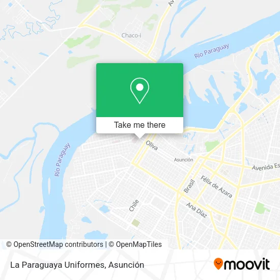 La Paraguaya Uniformes map