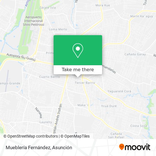 Mapa de Mueblería Fernández