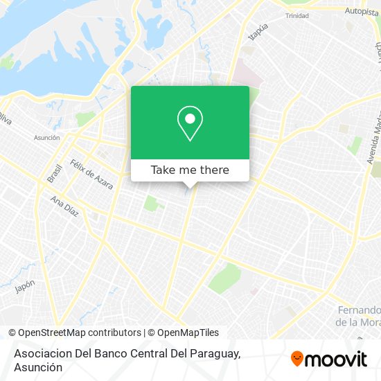 Asociacion Del Banco Central Del Paraguay map