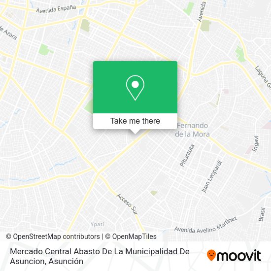 Mapa de Mercado Central Abasto De La Municipalidad De Asuncion
