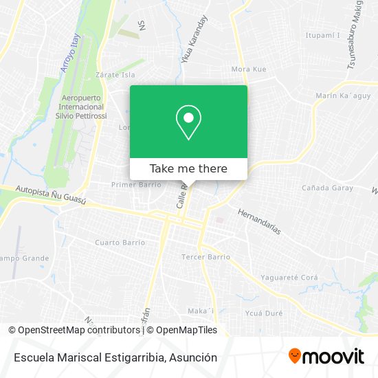 Mapa de Escuela Mariscal Estigarribia