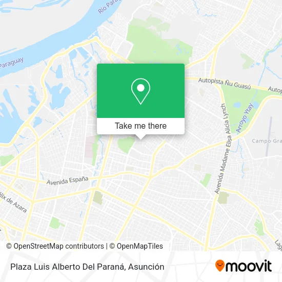 Plaza Luis Alberto Del Paraná map