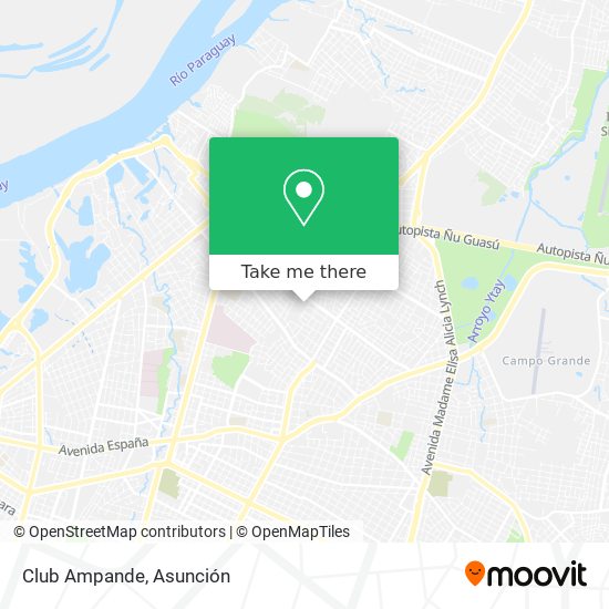 Club Ampande map