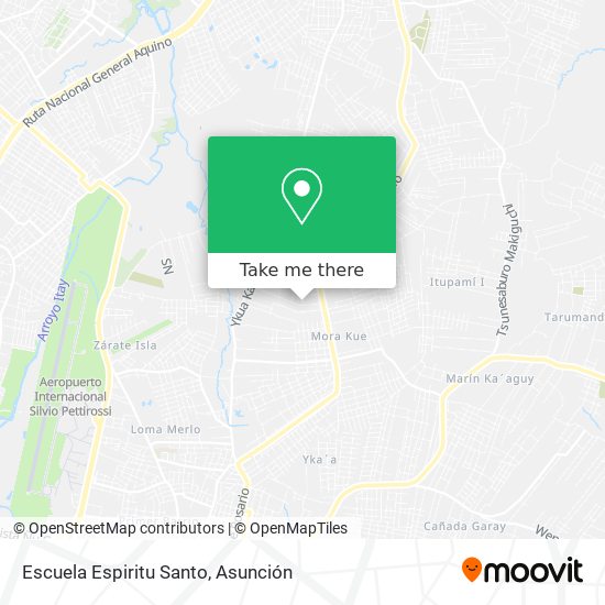 Mapa de Escuela Espiritu Santo