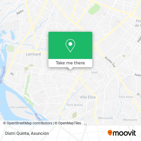 Mapa de Distri Quinta