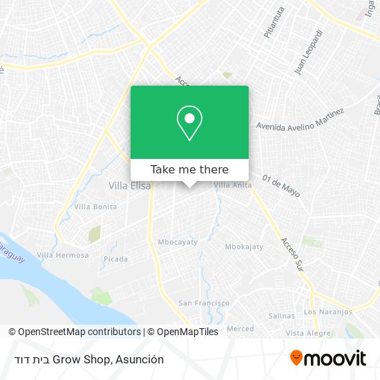 Mapa de בית דוד Grow Shop