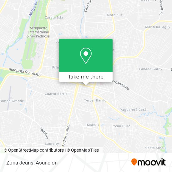 Mapa de Zona Jeans