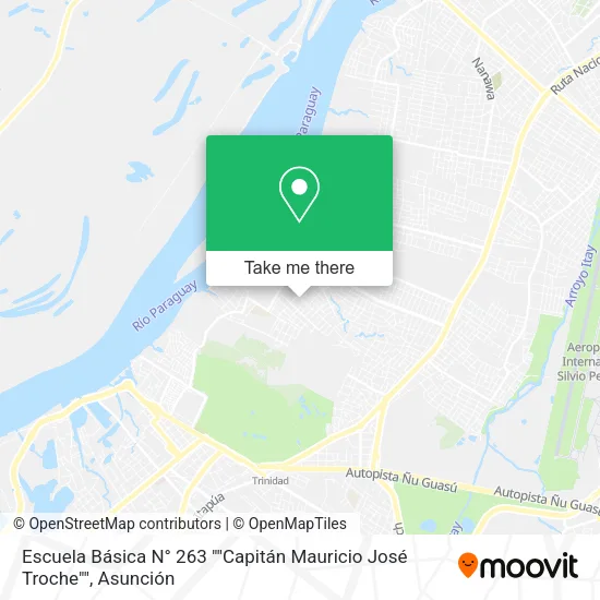 Mapa de Escuela Básica N° 263 ""Capitán Mauricio José Troche""