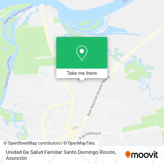 Mapa de Unidad De Salud Familiar Santo Domingo Rincón