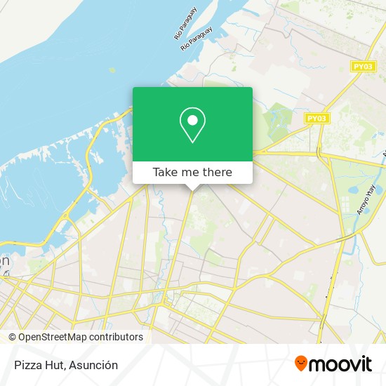 Pizza Hut map