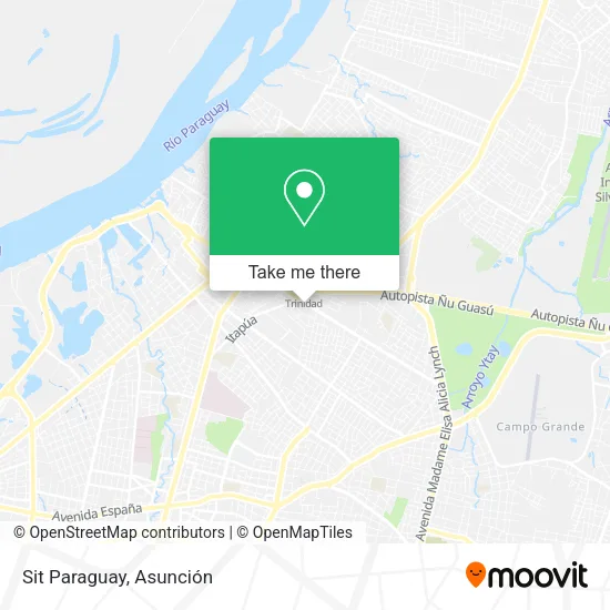 Sit Paraguay map
