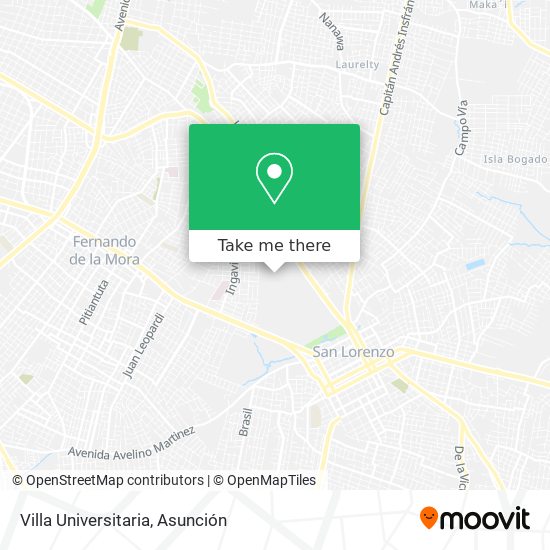 Mapa de Villa Universitaria