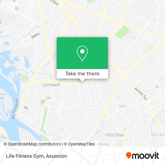 Life Fitness Gym map