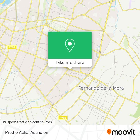 Predio Acha map