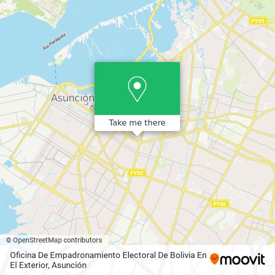 Oficina De Empadronamiento Electoral De Bolivia En El Exterior map