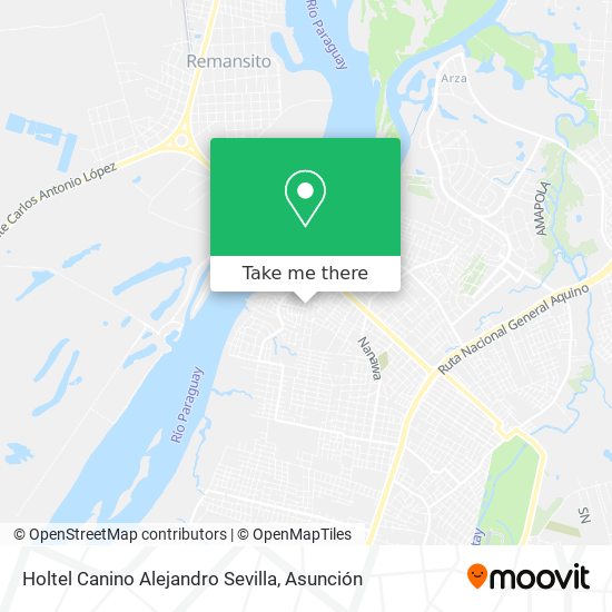 Mapa de Holtel Canino Alejandro Sevilla