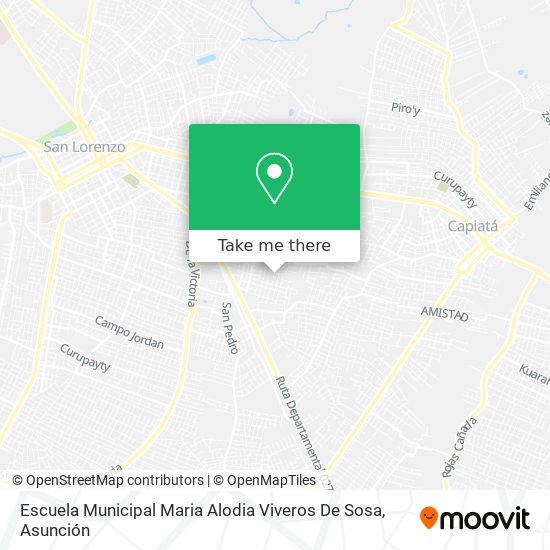 Mapa de Escuela Municipal Maria Alodia Viveros De Sosa