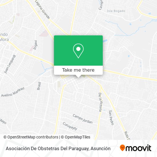 Asociación De Obstetras Del Paraguay map