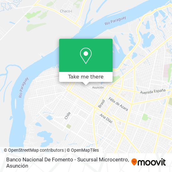 Mapa de Banco Nacional De Fomento - Sucursal Microcentro